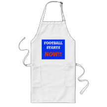 Football Starts Now> Humourous Barbeque Apron