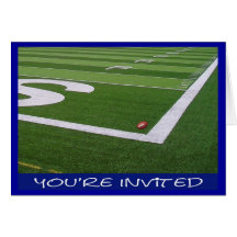 Football/Superbowl Party Invitation Cards