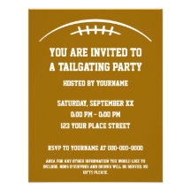 Football Tailgating Party Invitation