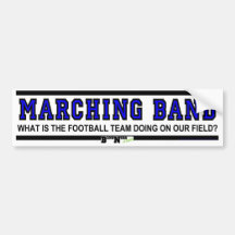 Football Team Doing On Our Field? Bumper Stickers