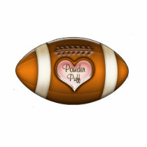 Football Team Powder Puff Ornament Acrylic Cut Outs