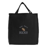 Football Team Rocks Embroidered Bag embroidered bags