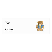Football Teddy Bear Design Business Card