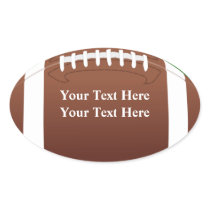 Football Themed Birthday Party Favour Label Sticker