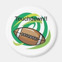 Football, Touchdown Fridge Magnets