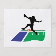 football touchdown vector graphic flyers