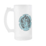 Football Tribal Light Blue Logo Coffee Mugs