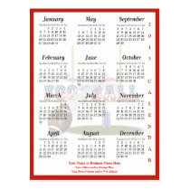 Football Version 2013 Calendar Postcard postcards