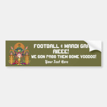Football Voodoo Quarterback Please view notes Bumper Stickers