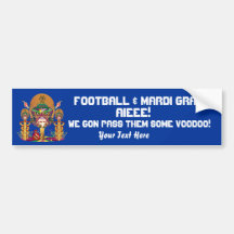 Football Voodoo Quarterback Please view notes Bumper Sticker