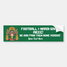 Football Voodoo Quarterback Please view notes Bumper Sticker