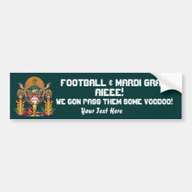 Football Voodoo Quarterback Please view notes Bumper Sticker