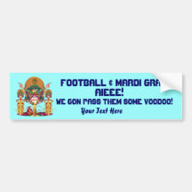 Football Voodoo Quarterback Please view notes Bumper Sticker