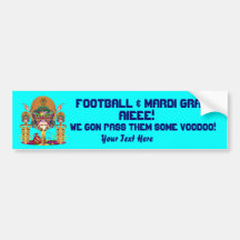 Football Voodoo Quarterback Please view notes Bumper Stickers