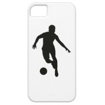 FOOTBALLER (silhouette) iPhone 5 Cases