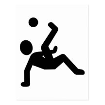 Footballeur Carte Postale
