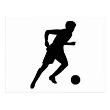 Footballeur Carte Postale