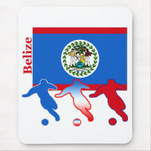 Footballeurs de Belize Tapis De Souris