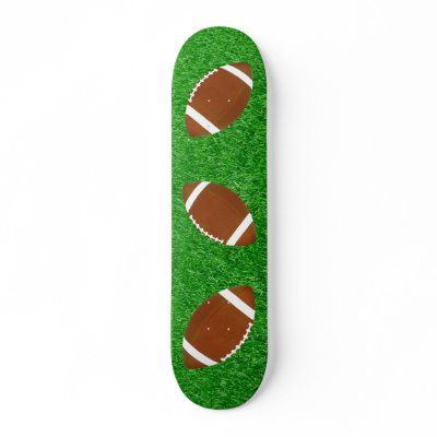 Footballs On The Lawn Skate Boards by FunAndFunny