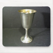 Footed Silver Tumbler Mouse Pad