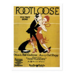Footloose Vintage Songbook Cover Postcard