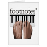 Footnotes Greeting Cards