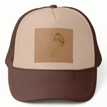 Footprint on the Beach Trucker Hat