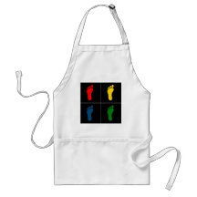 Footprint Pop Art V3 Apron