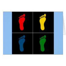 Footprint Pop Art V3 Cards