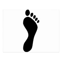footprint post cards