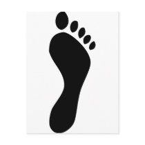 footprint post cards