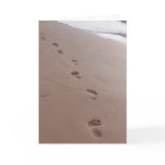 Footprints Blank Greeting Card