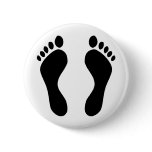footprints feet pinback buttons