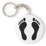footprints feet key chains