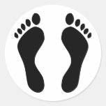 footprints feet stickers