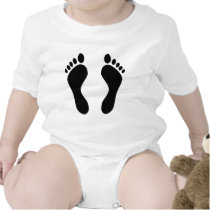footprints feet t shirts