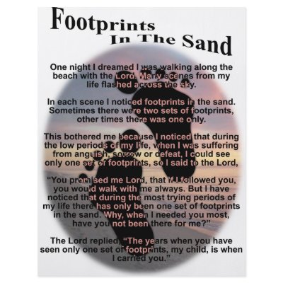 Footprints in the Sand... by classicgodshop