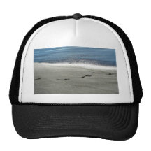 Footprints In The Sand Mesh Hat
