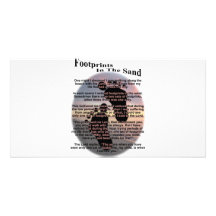 Footprints in the Sand... Photo Greeting Card