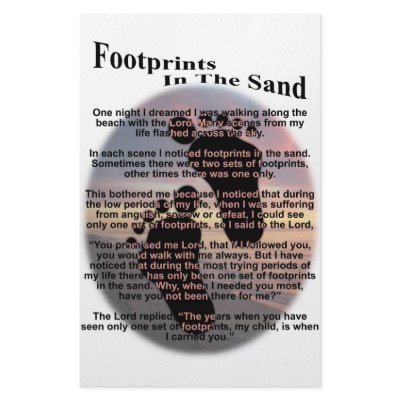 Footprints in the Sand by classicgodshop