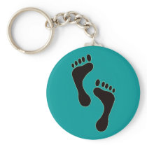 Footprints Keychain