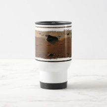 Footprints on the Beach Coffee Mugs