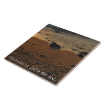 Footprints on the Beach; Customizable tiles
