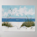 Footprints on the Beach Print