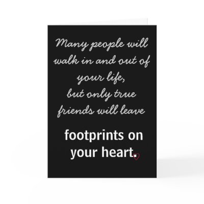 Footprints on your heart * Valentine's Day Card by bluehawaii218