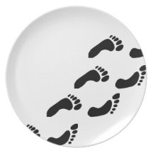 Footprints Party Plates