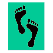 Footprints Postcard