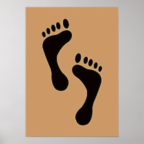 Footprints Poster