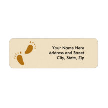 Footprints Return Address Labels