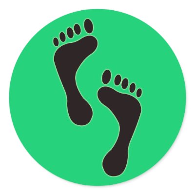 Footprints Sticker by thehatch